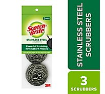 Scotch-Brite Scrubbing Pads Stainless Steel - 3 Count
