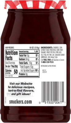 Smuckers Preserves Cherry - 18 Oz - Image 6