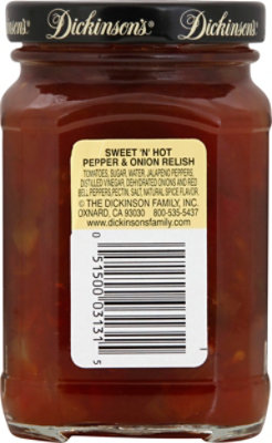 Dickinsons Premium Relish Sweet N Hot Pepper & Onion - 8.75 Oz - Image 3