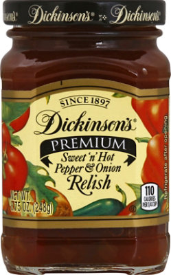 Dickinsons Premium Relish Sweet N Hot Pepper & Onion - 8.75 Oz - Image 2