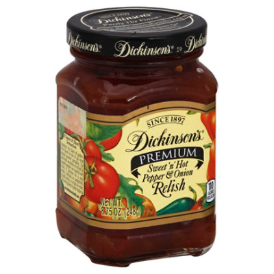 Dickinsons Premium Relish Sweet N Hot Pepper & Onion - 8.75 Oz - Image 1