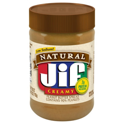 Jif Natural Peanut Butter Creamy - 28 Oz - Image 2