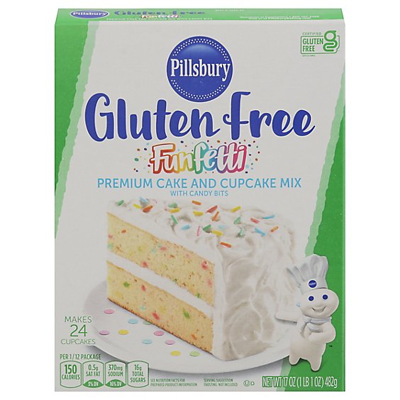 Pillsbury Funfetti Premium Cake & Cupcake Mix Gluten Free - 17 Oz