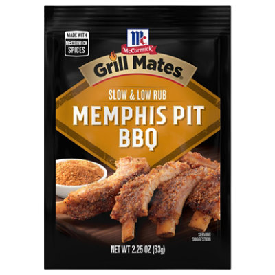 McCormick Grill Mates Slow & Low Memphis Pit BBQ Rub - 2.25 Oz - Image 1