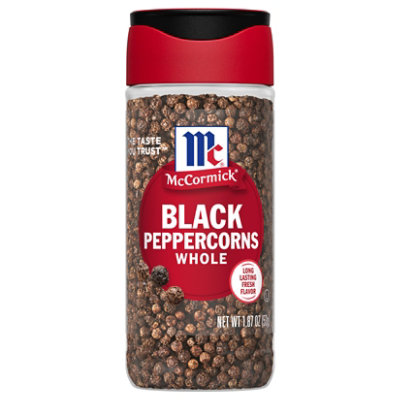 McCormick Peppercorns Whole Black - 2.37 Oz