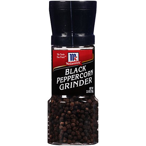 McCormick Peppercorn Black Seasoning Grinder - 2.5 Oz