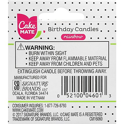 Cake Mate Candles Party Round Assorted - 36 Count - Image 4