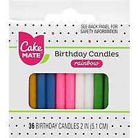 Cake Mate Candles Party Round Assorted - 36 Count - Image 2