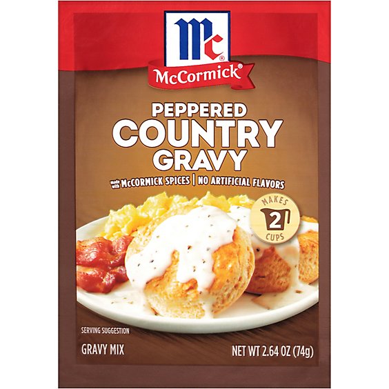 McCormick Peppered Country Gravy Mix - 2.64 Oz