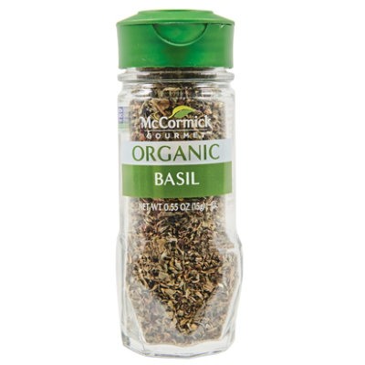 McCormick Gourmet Organic Basil Leaves - 0.55 Oz - Image 1