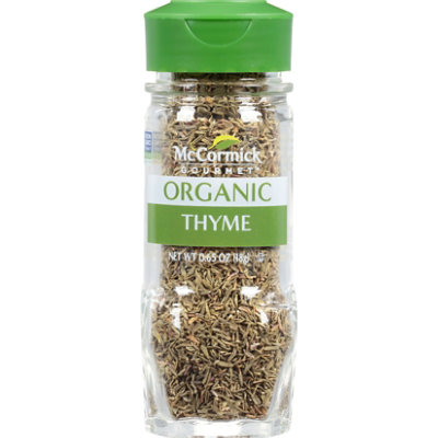 McCormick Gourmet Organic Thyme Leaves - 0.65 Oz - Image 1