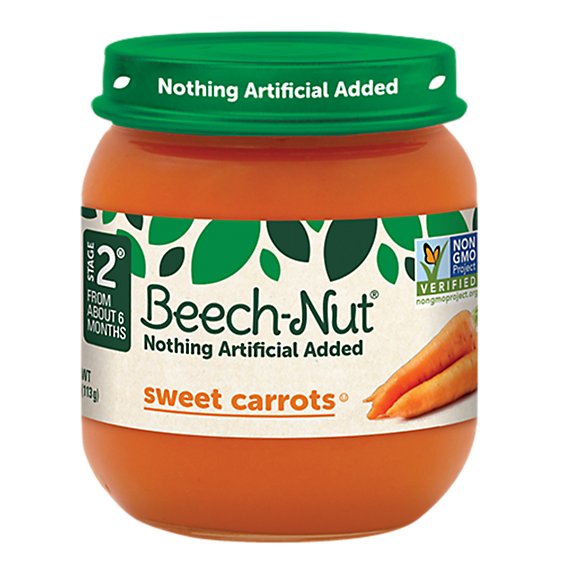 Beech-Nut Stage 2 Sweet Carrots Baby Food - 4 Oz