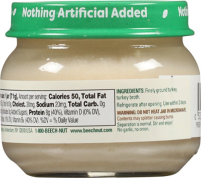 Beech-Nut Stage 1 Turkey & Turkey Broth Baby Food - 2.5 Oz - Image 5