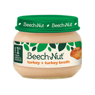 Beech-Nut Stage 1 Turkey & Turkey Broth Baby Food - 2.5 Oz - Image 1