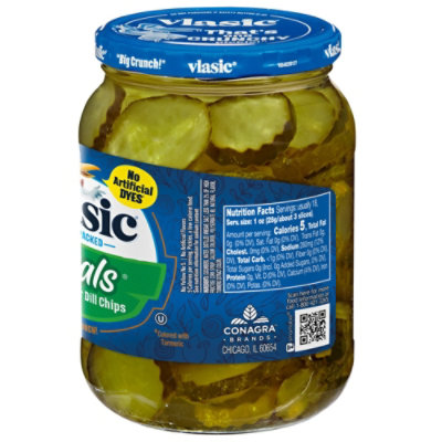 Vlasic Ovals Hamburger Dill Pickle Chips - 32 Oz - Image 3