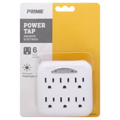 Prime Power Tap 6 Outlet - Each