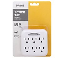 Prime Power Tap 6 Outlet - Each