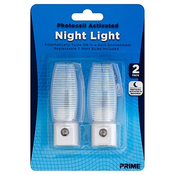 Prime Night Light Photocell Activated - 2 Count