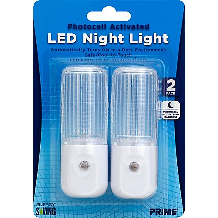 Prime Night Light LED Photocell Activated - 2 Count - Image 2