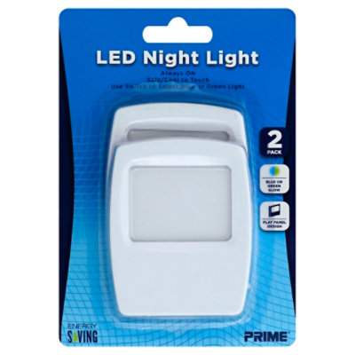 Prime Flat Led Night Light - 2 Count - Image 1