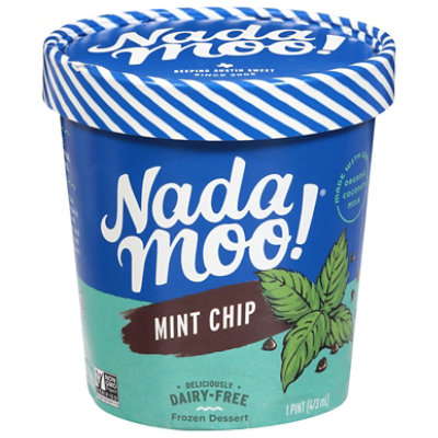 NadaMoo! Organic Mint Chip Dairy-Free Frozen Dessert - 1 Pint - Image 1