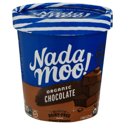 NadaMoo! Organic Chocolate Dairy-Free Frozen Dessert - 1 Pint - Image 1