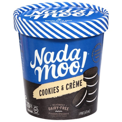 NadaMoo! Cookies & Crème Dairy-Free Frozen Dessert - 1 Pint - Image 1
