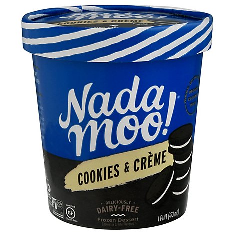 NadaMoo! Dessert Organic Dairy-Free Cookies & Creme - 1 Pint