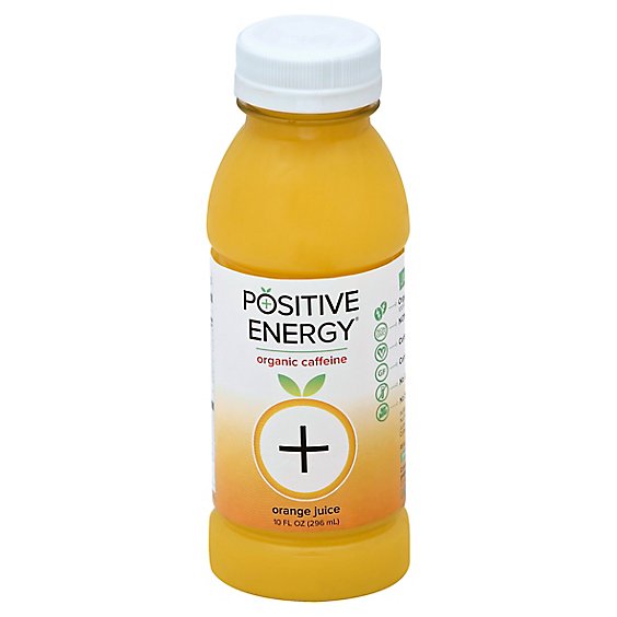 Positive Energy Juice Organic Caffeine Orange - 10 Fl. Oz.