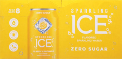 Sparkling Ice Classic Lemonade with Antioxidants and Vitamins Zero Sugar - 12 - 8 Oz. - Image 2