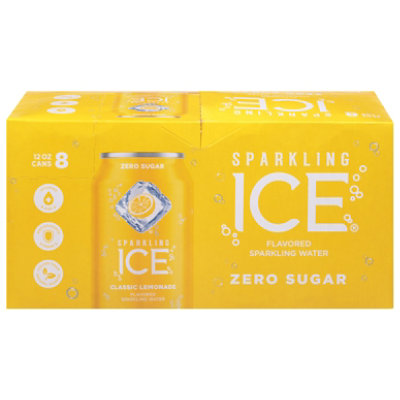 Sparkling Ice Classic Lemonade with Antioxidants and Vitamins Zero Sugar - 12 - 8 Oz.