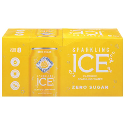 Sparkling Ice Classic Lemonade with Antioxidants and Vitamins Zero Sugar - 12 - 8 Oz. - Image 1