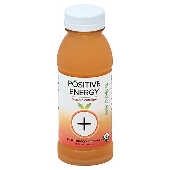 Positive Energy Juice Organic Caffeine Peach Mango - 10 Fl. Oz.