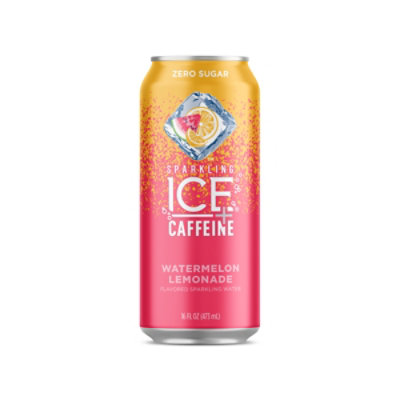 Sparling Ice + Caffeine Watermelon Lemonade Sparkling Water - 16 Fl Oz - Image 5