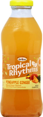 Grace Tropical Rhythms Juice Pineapple Ginger Bottle - 16 Fl. Oz. - Image 2