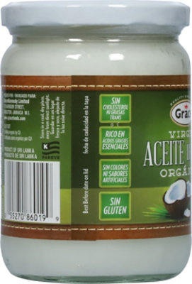 Grace Oil Coconut Ext Vrgin Org - 500 Ml - Image 6