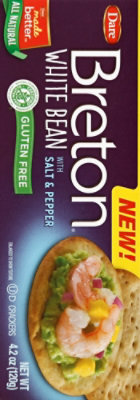 Breton Snacking Crackers Gluten Free White Bean With Salt & Pepper - 4.2 Oz - Image 3