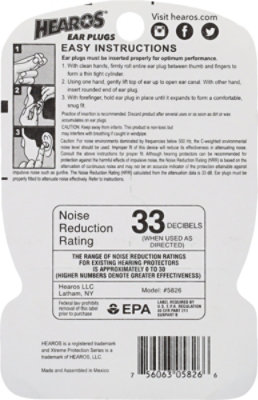 HEAROS Ear Plugs Xtreme Protection - 14 Count - Image 3