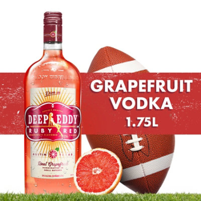 Deep Eddy Vodka Ruby Red Grapefruit Flavored 70 Proof - 1.75 Liter - Image 1