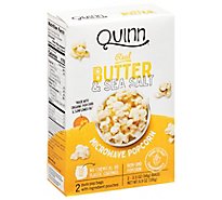 Quinn Popcorn Microwave Butter & Sea Salt - 2-3.5 Oz