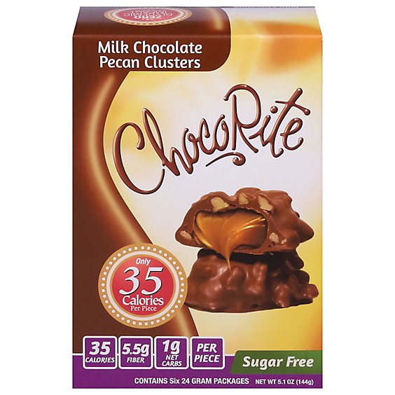 ChocoRite Pecan Clusters Milk Chocolate - 6-0.84 Oz
