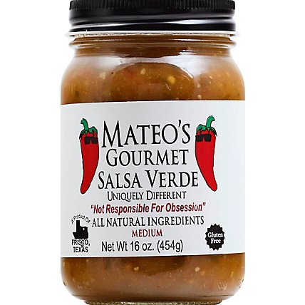 Mateos Gourmet Salsa Verde Medium Jar - 16 Oz - Image 2
