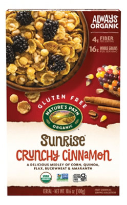 Nature's Path Organic Sunrise Crunchy Cinnamon Gluten Free Breakfast Cereal - 10.6 Oz - Image 2