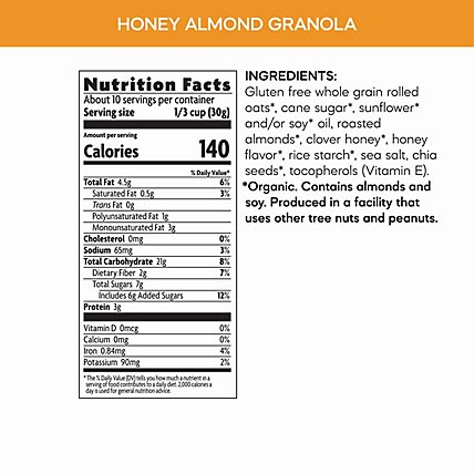 Nature's Path Organic Gluten Free Honey Almond Granola - 11 Oz - Image 3