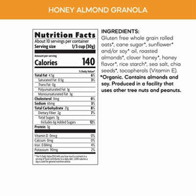 Nature's Path Organic Gluten Free Honey Almond Granola - 11 Oz - Image 3