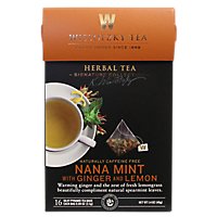 Wissotzky Tea Signature Collection Herbal Tea Nana Mint With Ginger And Lemon - 16 Count - Image 1