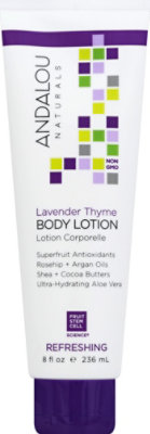 Andalou Naturals Body Lotion Lavndr Thyme - 8 Oz - Image 1