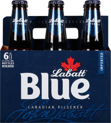 Labatt Blue Ale Beer Bottles - 6-12 Fl. Oz. - Image 2