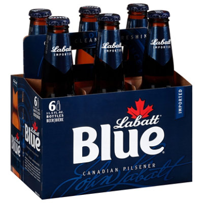 Labatt Blue Ale Beer Bottles - 6-12 Fl. Oz. - Image 1
