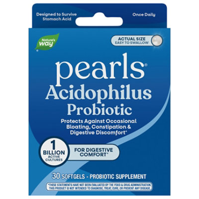 Enzymatic Therapy Pearls Acidophilus - 30 Count - Image 1